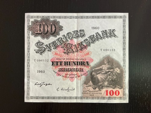 Svezia 100 corone 1960 - , xf