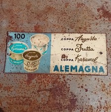 Rara Insegna Tabella Gelati