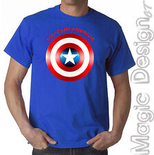 T-SHIRT CAPTAIN AMERICA AVENGERS SCUDO TSHIRT COLORI TAGLIE UOMO DONNA BAMBINO