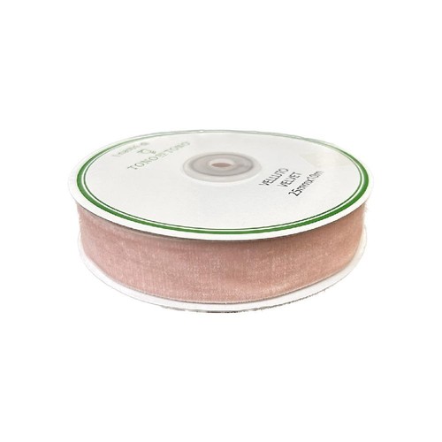 Nastro velvet velluto rosa - velvet, 2.5