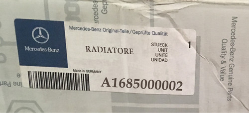 A1685000002 radiatore mercedes - a1685000002,