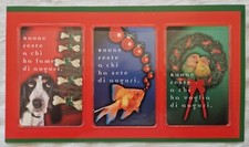 3 FOLDER SCHEDE TELEFONICHE TELECOM NATALE  1997 LIRE 5/10/15.000