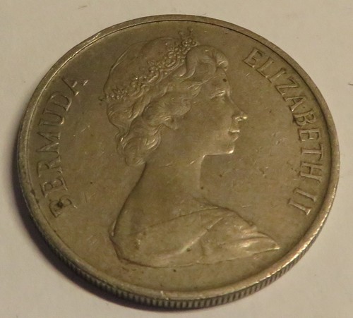Bermuda 1970 rame nichel - rame, 25