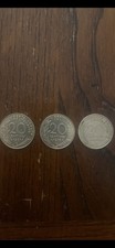 moneta da 20 centimes di franco francese tre annate 1967 1978 1981. 3 Monete