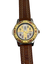 OROLOGIo TIME FORCE quarzo VINTAGE UNISEX ACCIAIO PELLE OFFERTA