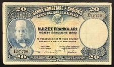 BANCA NAZIONALE ALBANIA 20