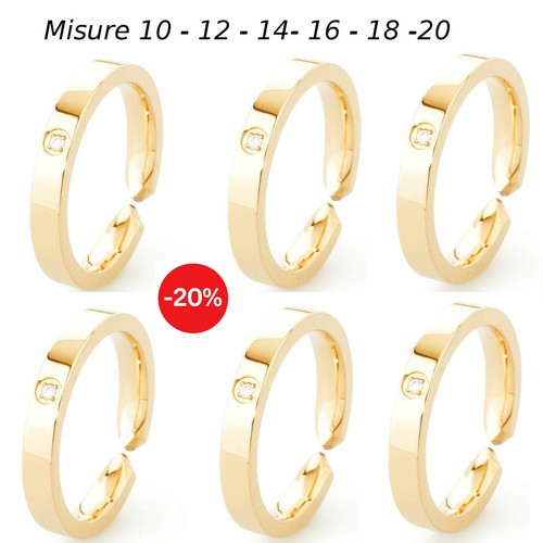 Anello donna acciaio color oro