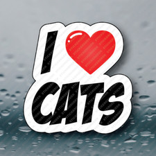 I LOVE HEART CATS Laptop