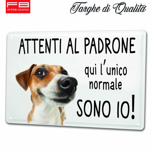 Targa metallo jack russel - metallo,