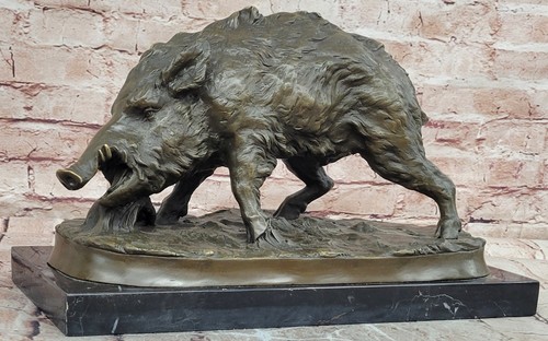 Statua bronzo cinghiale - bronzo,