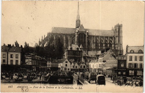 Cpa amiens pont dodane - la,