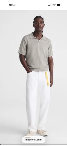 Jeans uomo madewell bianco - jeans,