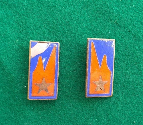 Coppia mostrine metalliche