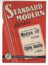 Spartito MEDIUM RIFF De Ponti GHETTE BIANCHE Guido Cergoli 1957 sheet music