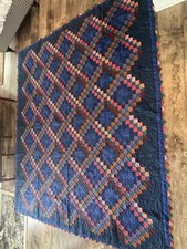 Trapunte ad arco vintage king size tripla catena irlandese con cuscino abbinato