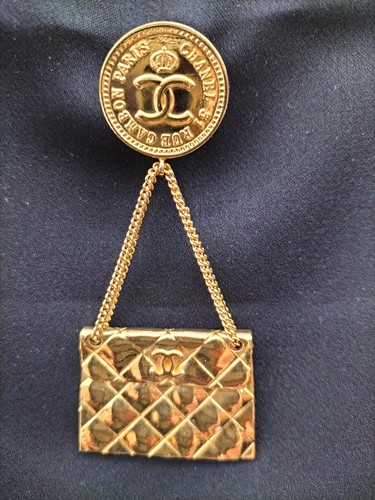 Spilla chanel metallo dorato - spilla,
