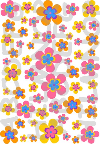 Set adesivi fiori piccoli - set,