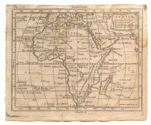 Africa carta geografica - carta,