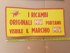 MV Agusta Ricambi Originali insegna cartone originale anni 50 cartello tabella