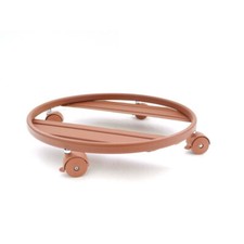 Portavaso metallo con ruote - con,