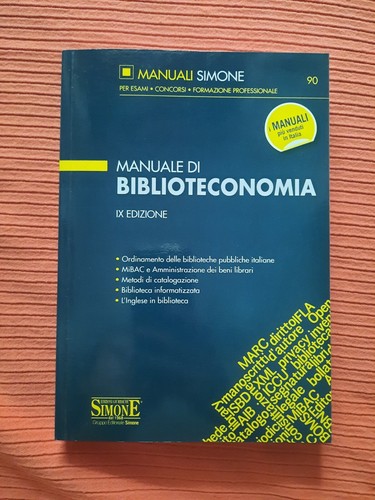 Manuale biblioteconomia ix - manuale,