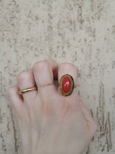 Anello oro 18kt vintage con