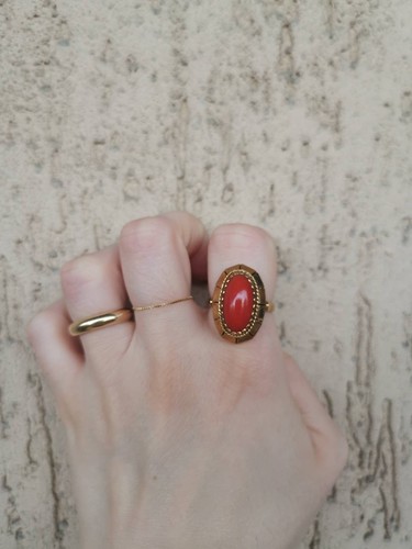 Anello oro 18kt - , vintage