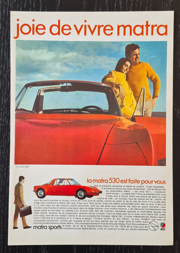 1967 matra 530 original - -, ad