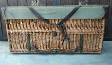 CESTO IN VIMINI CON COPERCHIO ESERCITO SVIZZERO