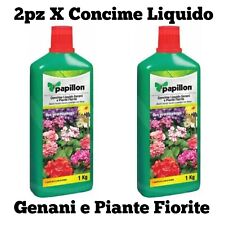 CONCIME LIQUIDO 1 kg + 1 kg GERANI-PIANTE FIORITE  PAPILLON