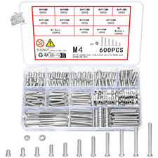 600pcs M4 Screw Set Bolts And