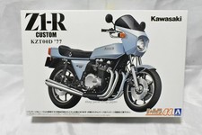 AOSHIMA La Moto 1/12 n.44 KAWASAKI KZT00D Z1-R 1977 Modellino Plastica Giappone +Pista