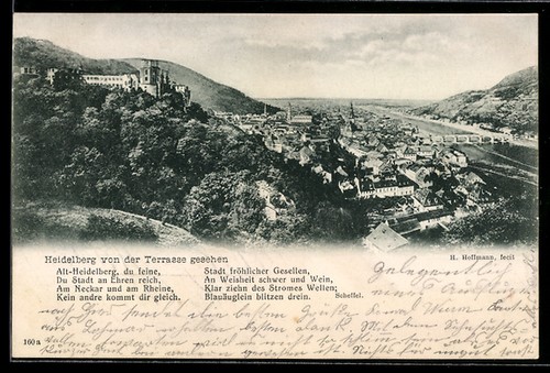 Heidelberg cartolina veduta - cartolina,,