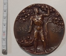 FERRARA MEDAGLIA 1 CENTENARIO BANCA CASSA RISPARMIO 1838- 1938  E. BONINSEGNA...