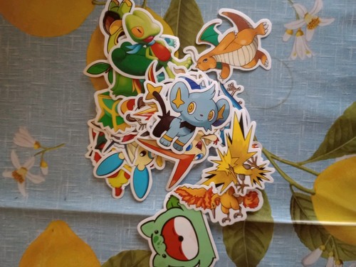 Lotto adesivi pokémon - adesivi,