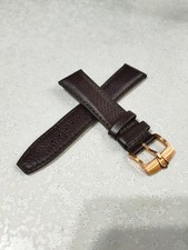 BULOVA Accutron ll cinturino Marrone 22mm ORIGINALE fibbia Colore Oro Rosa  NEW