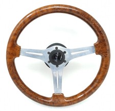 Volante d'epoca in legno sport line made in italy car vintage restauro auto d'ep