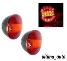 1X Coppia 12V Posteriore Luci LED Stop Coda Freccia 3 Funzione Trattore Camion
