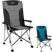 BRUNNER Sedia da Campeggio Schienale Alto Raptor High Back Sedia Pieghevole Regolabile 120 kg