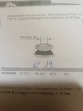 Base Valvola Tubeless Per Ruspe Pale Movimento Terra fondo Magazzino