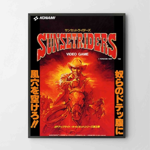 Poster sunset riders konami - sunset,