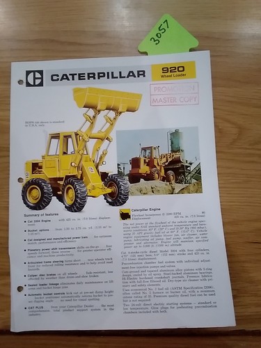 Brochure vendita pala gommata