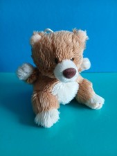 "TRUDI", mini peluche Orso, colore marrone chiaro e beige, altezza 8 cm.