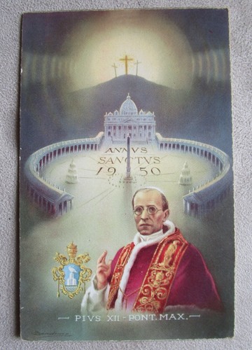Cartolina papa pio xii - xii, anno