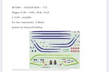 decals 1:72  Piaggio p 180