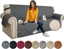 Copridivano 3 Posti, Impermeabile Copridivano Reversibile, Copri Divano Trapunta