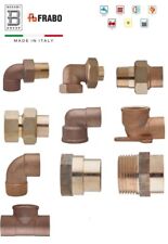 RACCORDI BRONZO SALDARE RAME GAS ACQUA ARIA RISCALDAMENTO ISO 9001 MADE IN ITALY