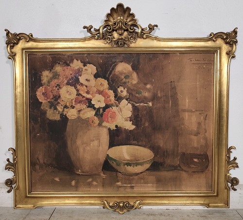 Antico quadro dipinto - quadro,