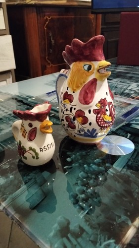 Coppia brocche gallo - , in