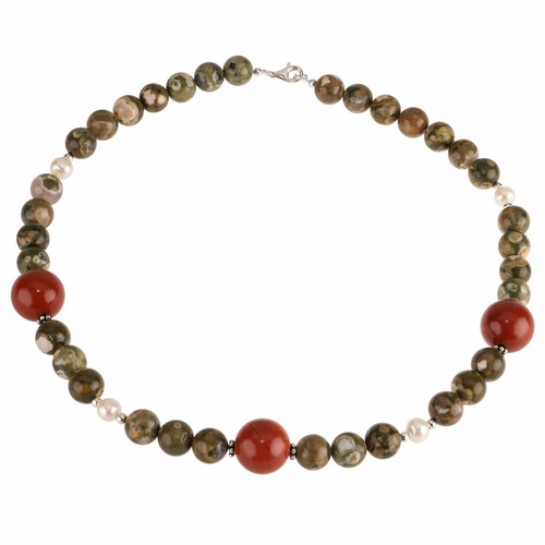 Collana collier riolite - collier,